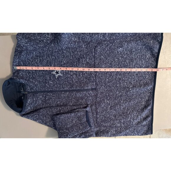 Antigua Women Dallas Cowboys Quarter Zip Pullover Fleece Jacket Size L - Picture 7 of 7